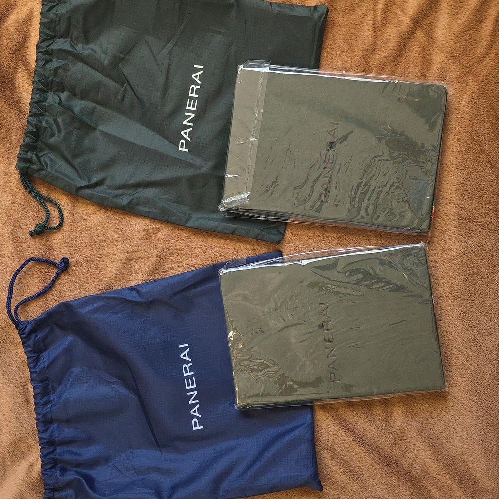 Panerai Luxury Leather Travel Journal Sketchbook Diary Book With Dust Bag